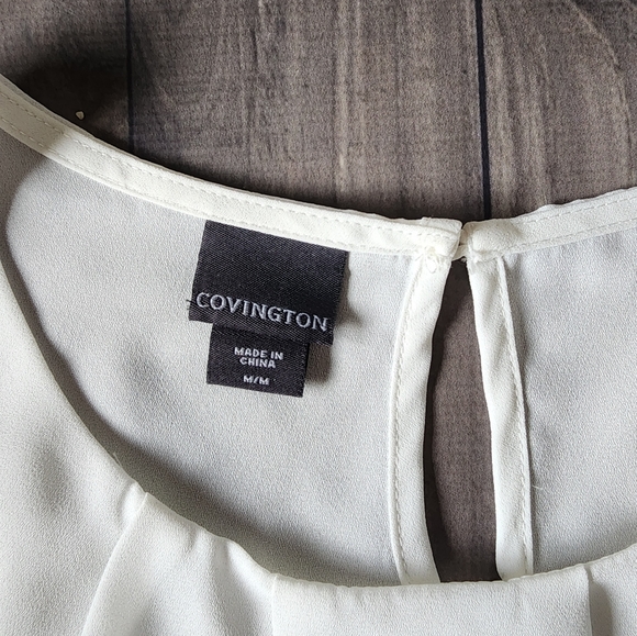 Covington white flowy/sheer tank - Picture 2 of 8